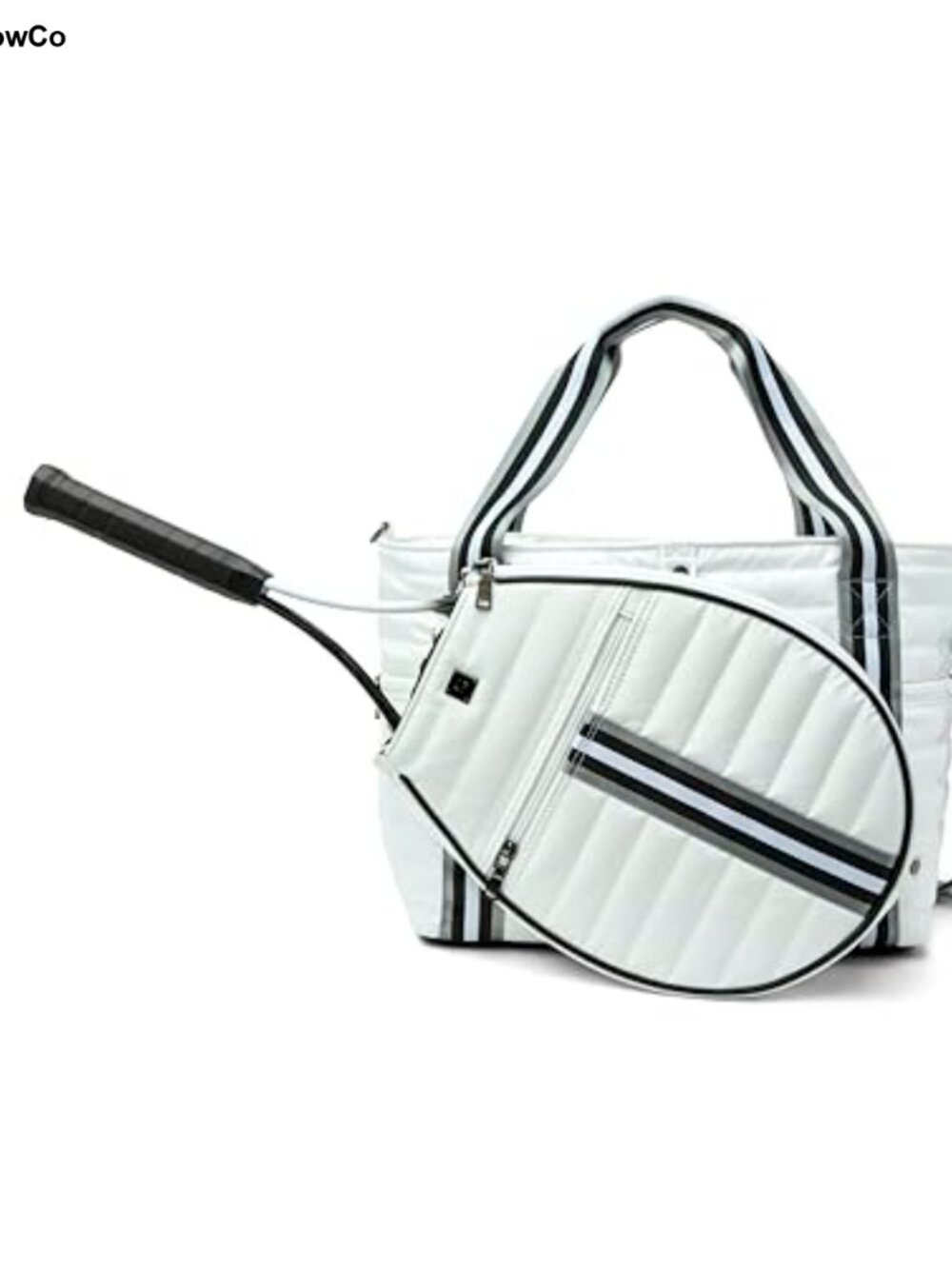 Tennis Equipment Bag Convertible Trolley Strap Removable Racket Bag Polyester